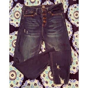 High-Waisted Skinny Jeans